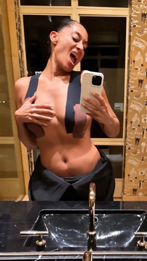 Tracee Ellis Ross With Tape On Her Boobs Cufo510