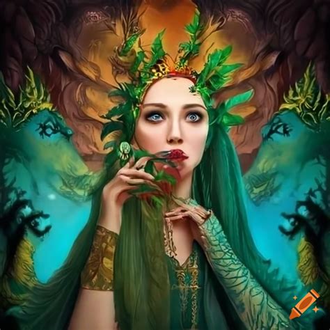 Fantasy Artwork Featuring A Woman And A Dragon On Craiyon