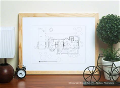 The best open concept house floor plans & layouts. Family Ties house Layout | Buy a Poster of the Keaton's ...