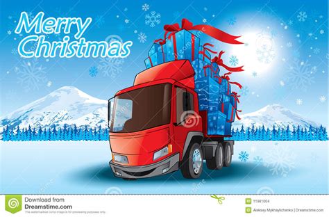 Christmas toy truck stock photos and images (1,020). Merry christmas truck stock vector. Illustration of hills ...