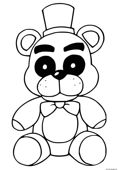 Cute Girl Coloring Pages To Print 31 Methods Of Fnaf Plush Coloring