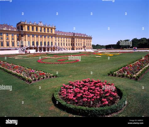 Schonbrunn Palace And Gardens In Vienna Austria Stock Photo Alamy