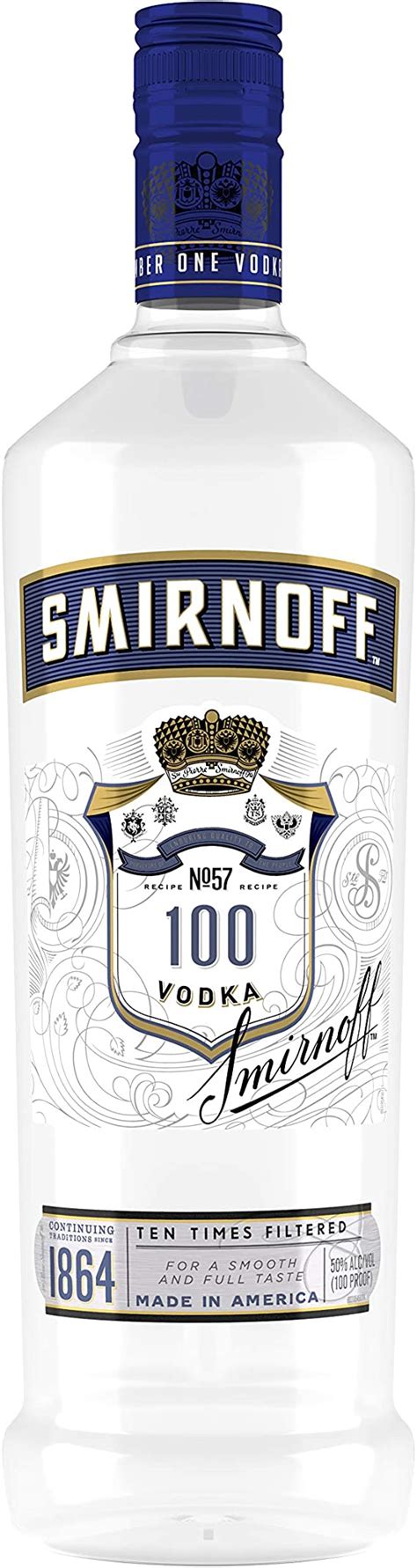 Smirnoff Blue No 57 Export Strength Premium Vodka 1 X 1 L Amazon