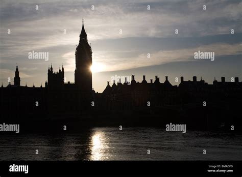 London Sunset Ower Big Ben Stock Photo Alamy