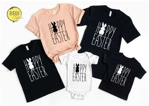 Happy Easter Family Matching Shirt Easter Bunny Shirt Family | Etsy