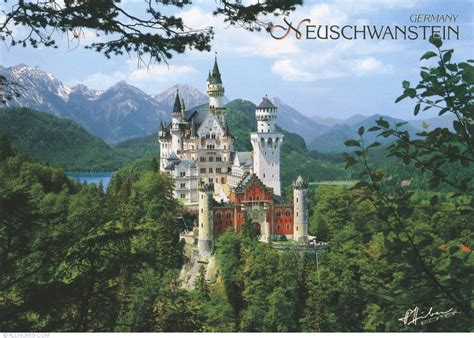 Royal Castle Neuschwanstein In Summer Neuschwanstein Castle Germany