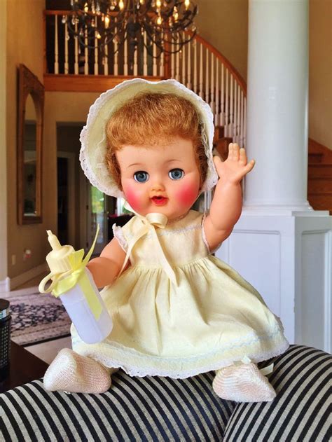 Vintage 1950s Ideal Betsy Wetsy 14 Baby Doll With Original Dress