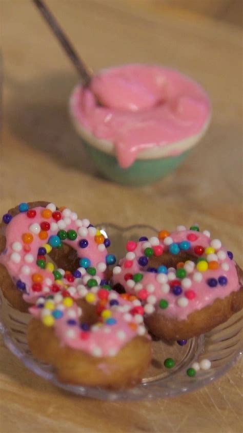 Tiny Doughnuts Recipe Miniature Food Tiny Cooking Tiny Food