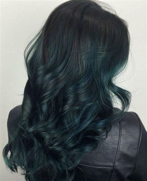 Dark Green Rainbow Hair Inspiration Popsugar Beauty