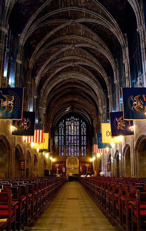 Cadet Chapel West Point Military Academy New York Usa Places I