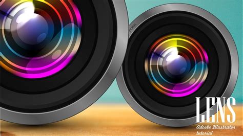 A lens is a transmissive optical device that focuses or disperses a light beam by means of refraction. How to create CAMERA LENS | Adobe Illustrator Tutorial ...