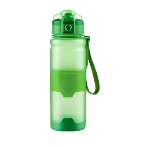 Tasse deau potable de sport étanche givré de bouteille en plastique