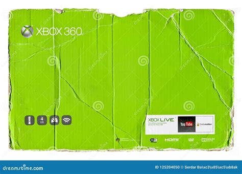 Xbox 360 Green Cardboard Packaging Editorial Image Image Of Aged