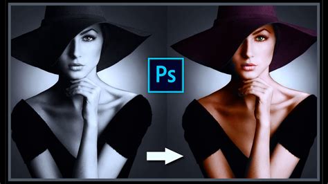 How To Colorize A Black And White Image In Photoshop Cc Youtube