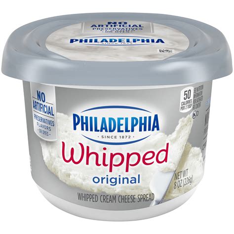 Philadelphia Plain Whipped Cream Cheese Spread 8 Oz Tub Kraft Recipes
