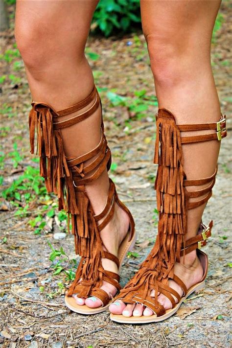 Our Chippewa Gladiator Sandals Are Tall Fringe Gladiator Sandals They Are The Perfect Look To