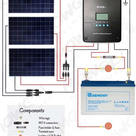 12v Solar Panel Wiring Diagrams For Rvs Campers Vans And Caravans