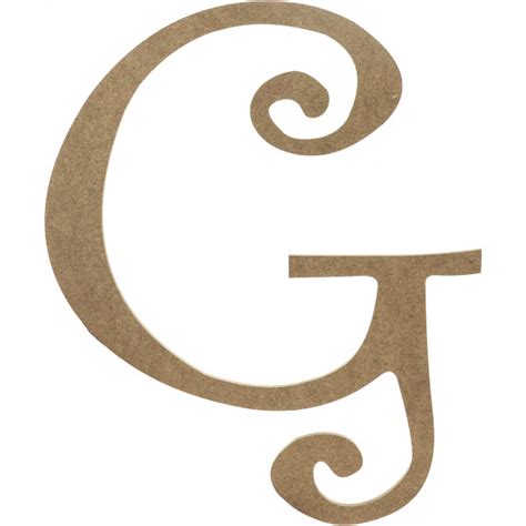 Alphabetically, 11 countries in the world have their names starting with letter 'g'. 14" Decorative Wooden Curly Letter: G [AB2151 ...