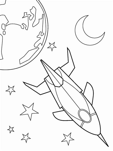 Space coloring pages
