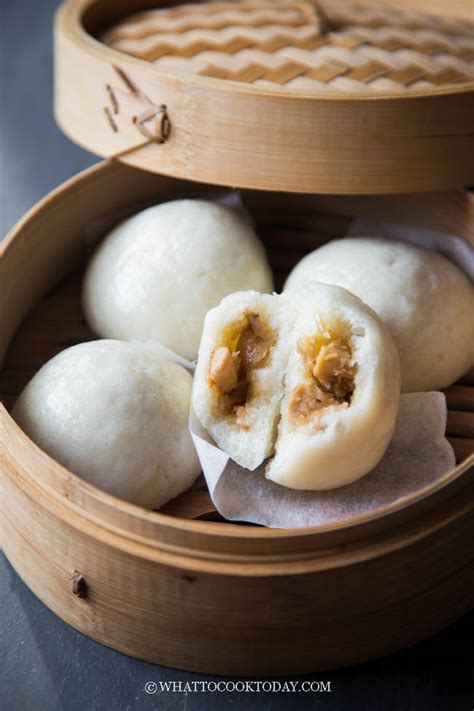 Soft Fluffy Chinese Gluten Free Meat Steamed Buns Mantoubaozi