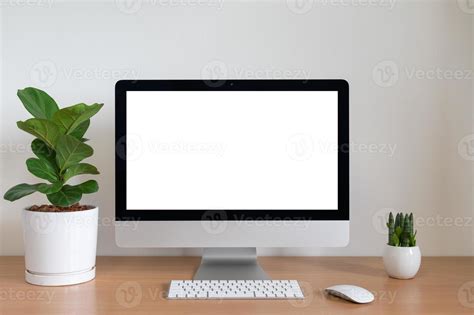 Blank Screen Of A Desktop Computer 2078326 Stock Photo At Vecteezy