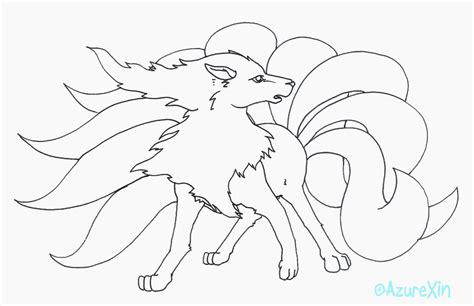 Today is another dual lesson starting with how to draw ninetales from pokemon. Ninetales lineart by AzureXin on DeviantArt