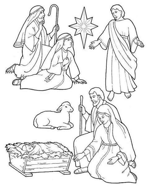 Coloriage de noel, crèche  santons à découper  Et maintenant une