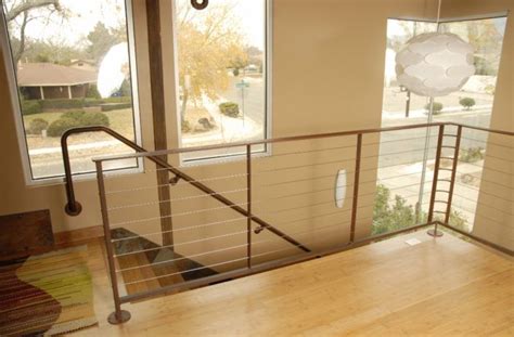Interior Stair And Loft Cable Railing Interior Railings Residential
