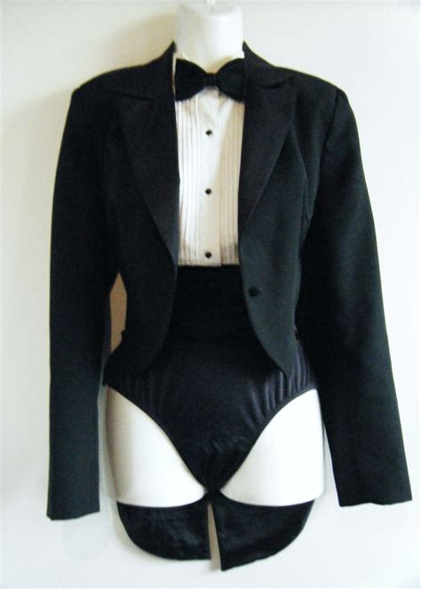 Reserved80s Womens Tuxedo With Tails Jacket Tux Shirt Etsy