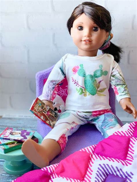 Colorful Cactus 18 Inch Girl Doll Pajama Clothing Set With Etsy