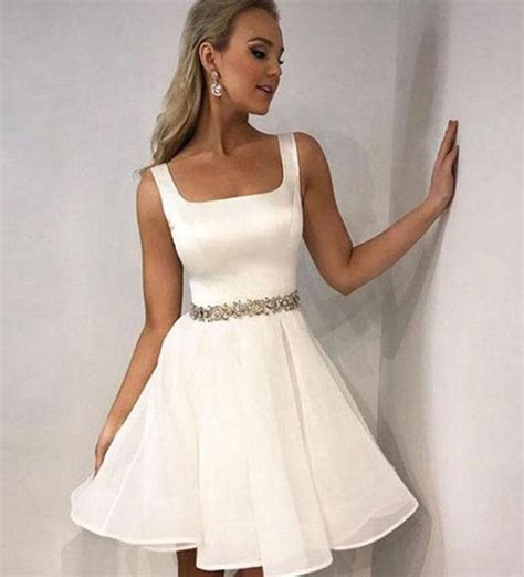 white satin short prom dress white homecoming dress 5200 white homecoming dresses homecoming