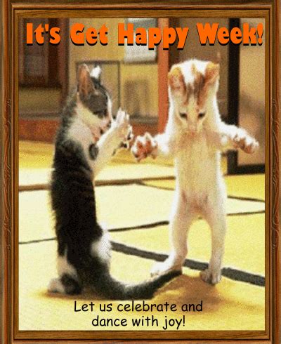 Happy Kittens Dancing. Free Get Happy Week eCards ...