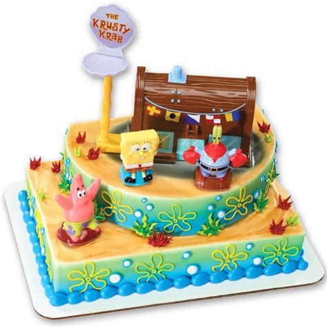 Spongebob Cake Decorating Kit Topper Ebay
