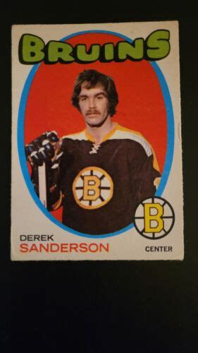1971 72 O Pee Chee Derek Sanderson 65 Boston Bruins Ebay