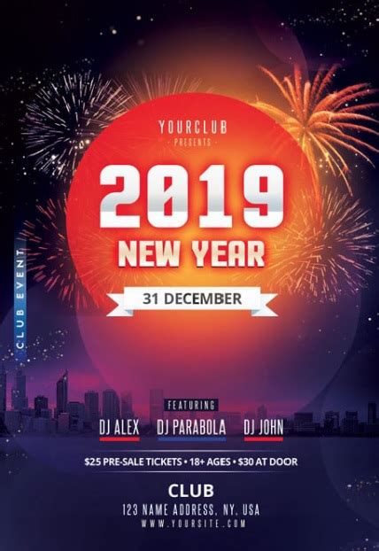 New Year Eve Flyer Template Free Word Templates