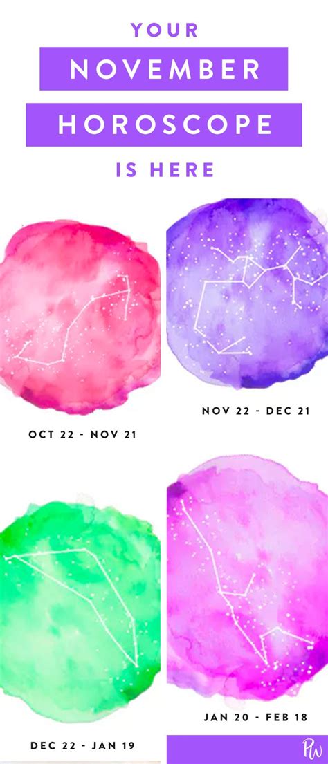 Your November Horoscope Is Here November Horoscope Horoscope Life Hacks