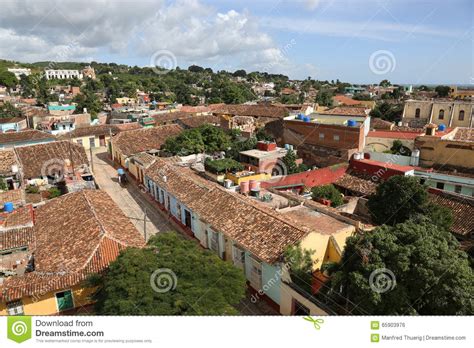Cuba Trinidad Panorama Stock Photo Image Of Built Famous 65903976