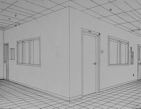 Two Point Perspective Hallway By Skywolf Jm On Deviantart