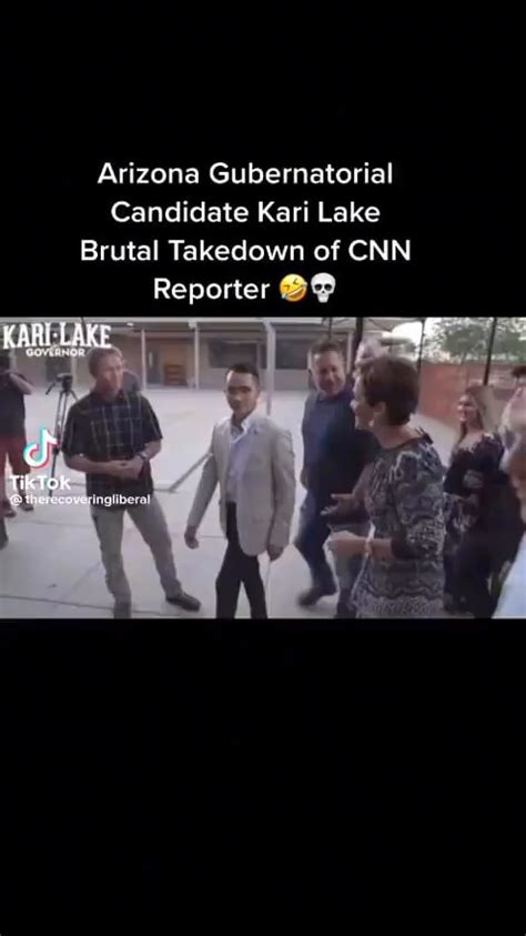 Arizona Gubernatorial Candidate Kari Lake Brutal Takedown Of CNN Reporter Tok IFunny
