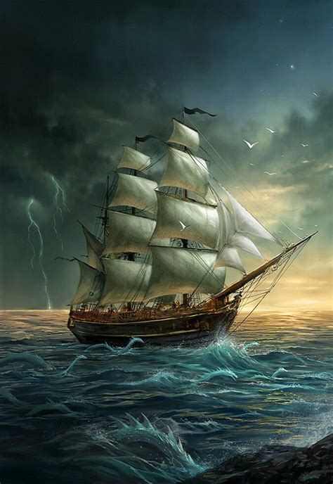 Artwork Painting Ship Sailing Ships Old Sailing Ships