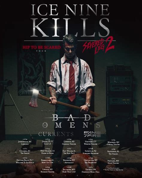 Ice Nine Kills Tour Poster Loaded Radio