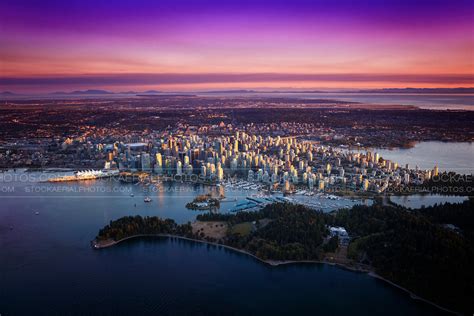 Aerial Photo | Vancouver Sunset