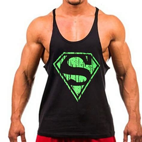 New Brand Mens Gym Tanks Mens Gym Tank Tops Sports Fitness Crossfit Clothes Stringer