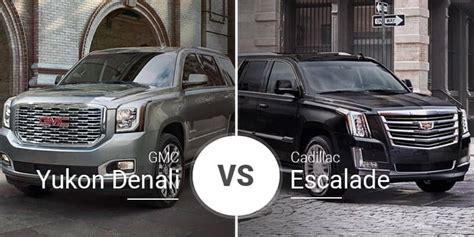 Gmc Yukon Denali Vs Cadillac Escalade Big Hauling And Bigger Luxury