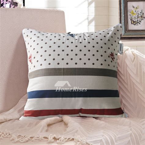 Design your everyday with modern floor pillows you'll love. Modern Striped Cotton Couch Square Gray Throw Pillows