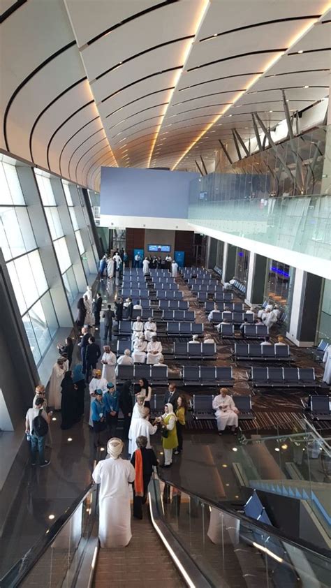 بالصور انطلاق أول رحلة تجريبية من مبنى المسافرين الجديد بمطار مسقط