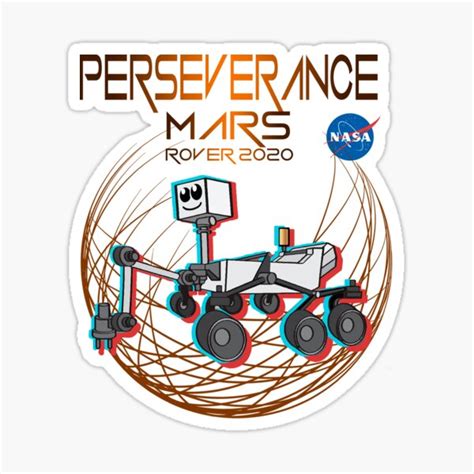 Nasa's perseverance rover will do more than probe the surface of mars: Mars 2020 Stickers | Redbubble