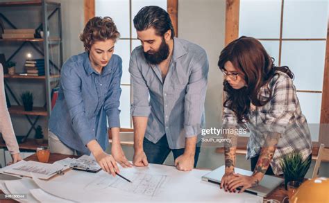 Architects Working Together High Res Stock Photo Getty Images