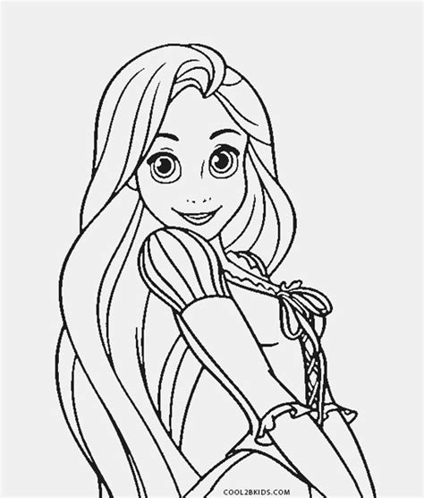 Dibujos de Rapunzel para colorear Páginas para imprimir gratis
