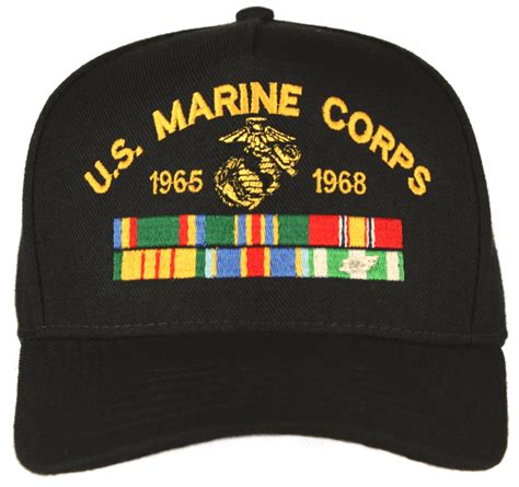Us Marine Corps Custom Ball Cap With Ribbons